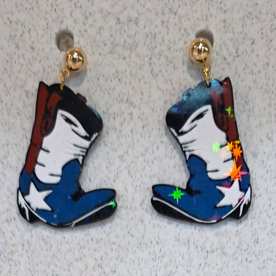 Americana - Boots w/holographic stars 1155