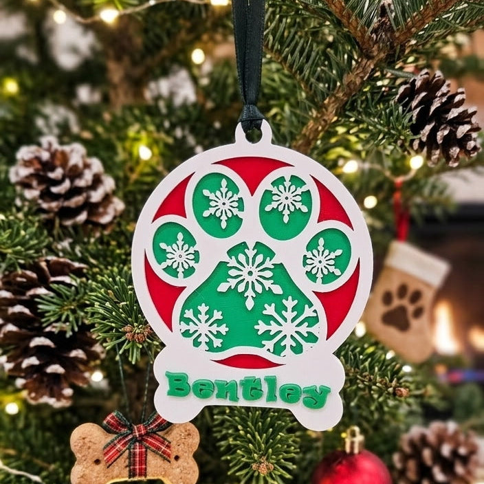 Customizable Ornament - Paw