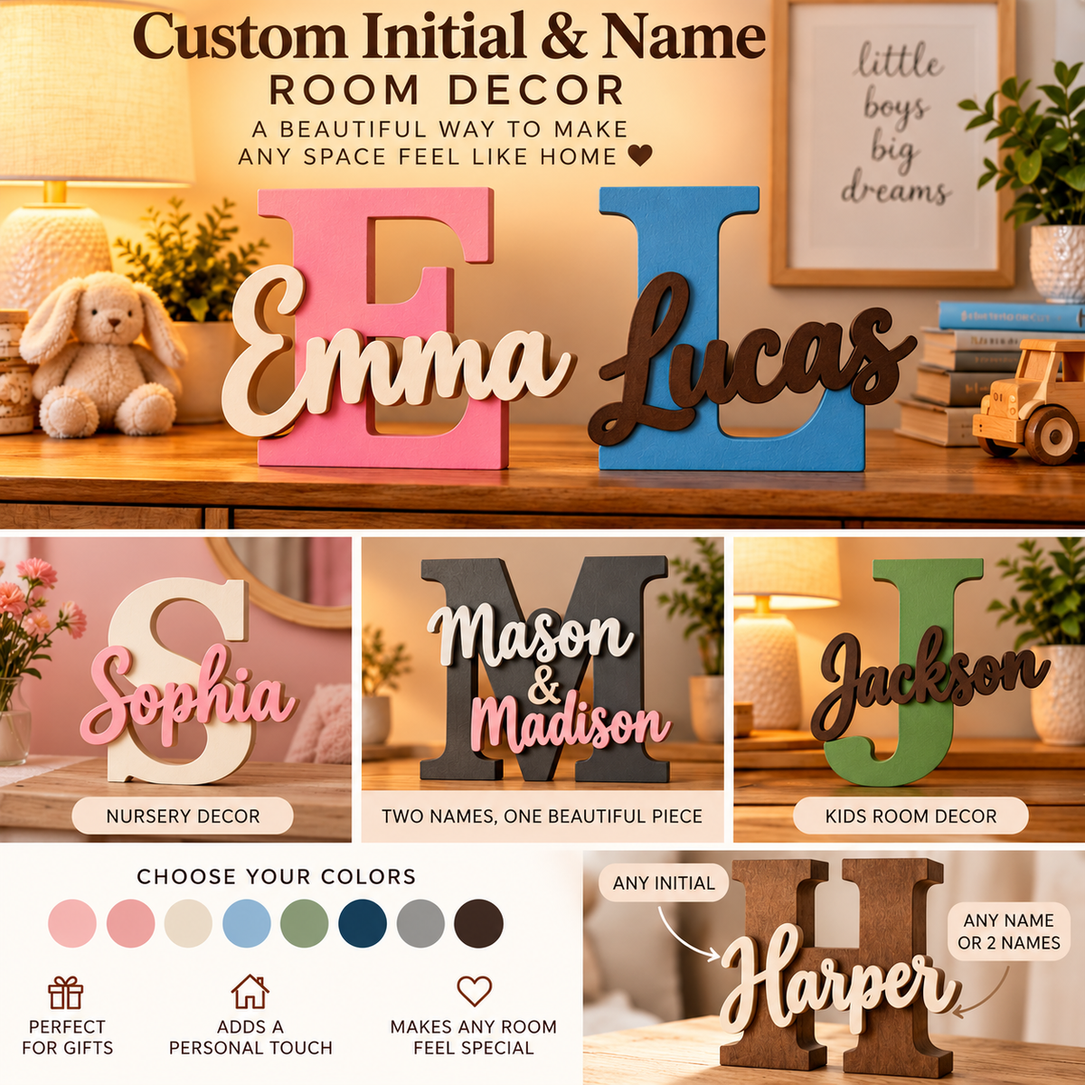 Customizable - Initial & Name