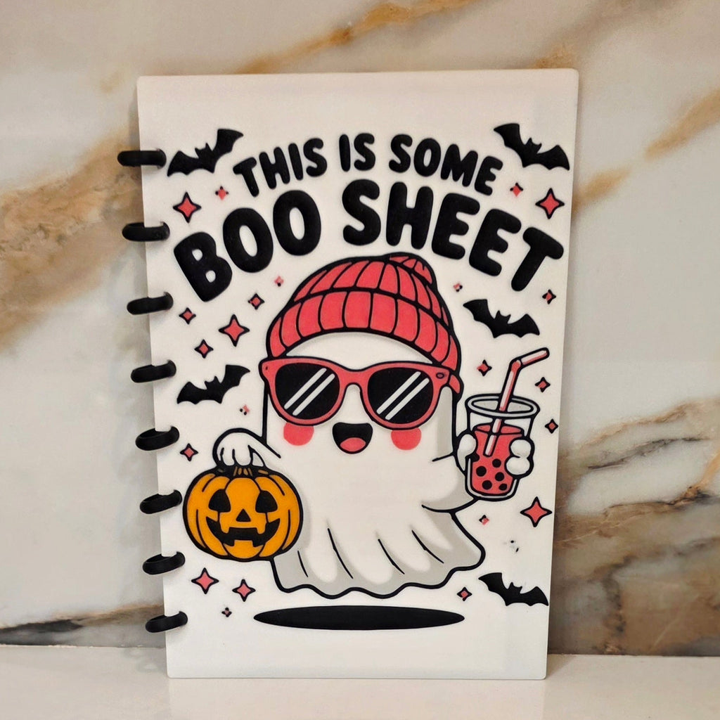A5 Boo Sheet - Notebook/Journal Cover - Refillable