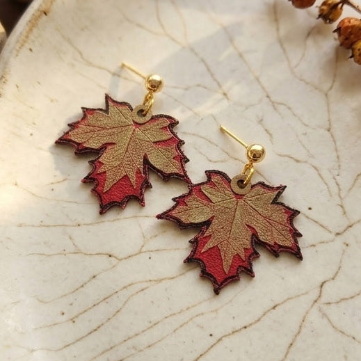 Fall - Red & Bronze Leaves