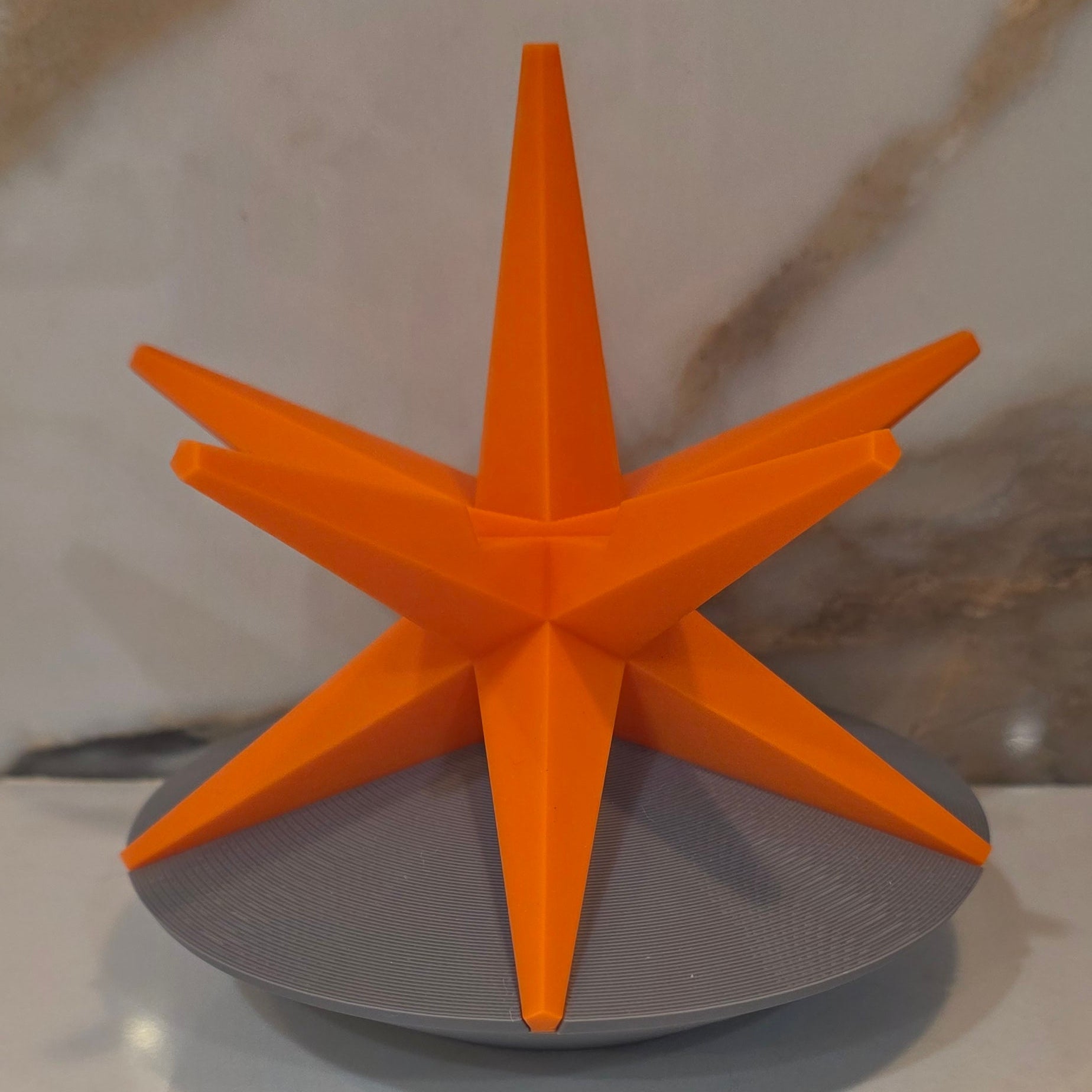 Star w/Base Business Card Holder