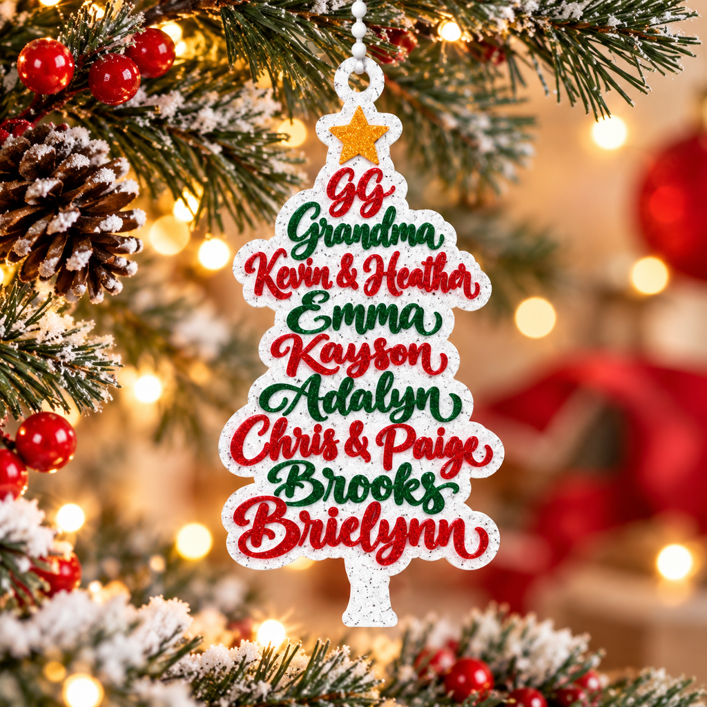 Customizable - Family Tree Ornament