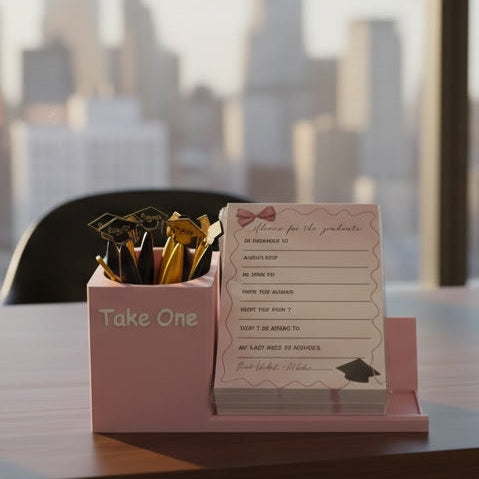 Customizable  - Business Card/Pamphlet w/Pen Cup