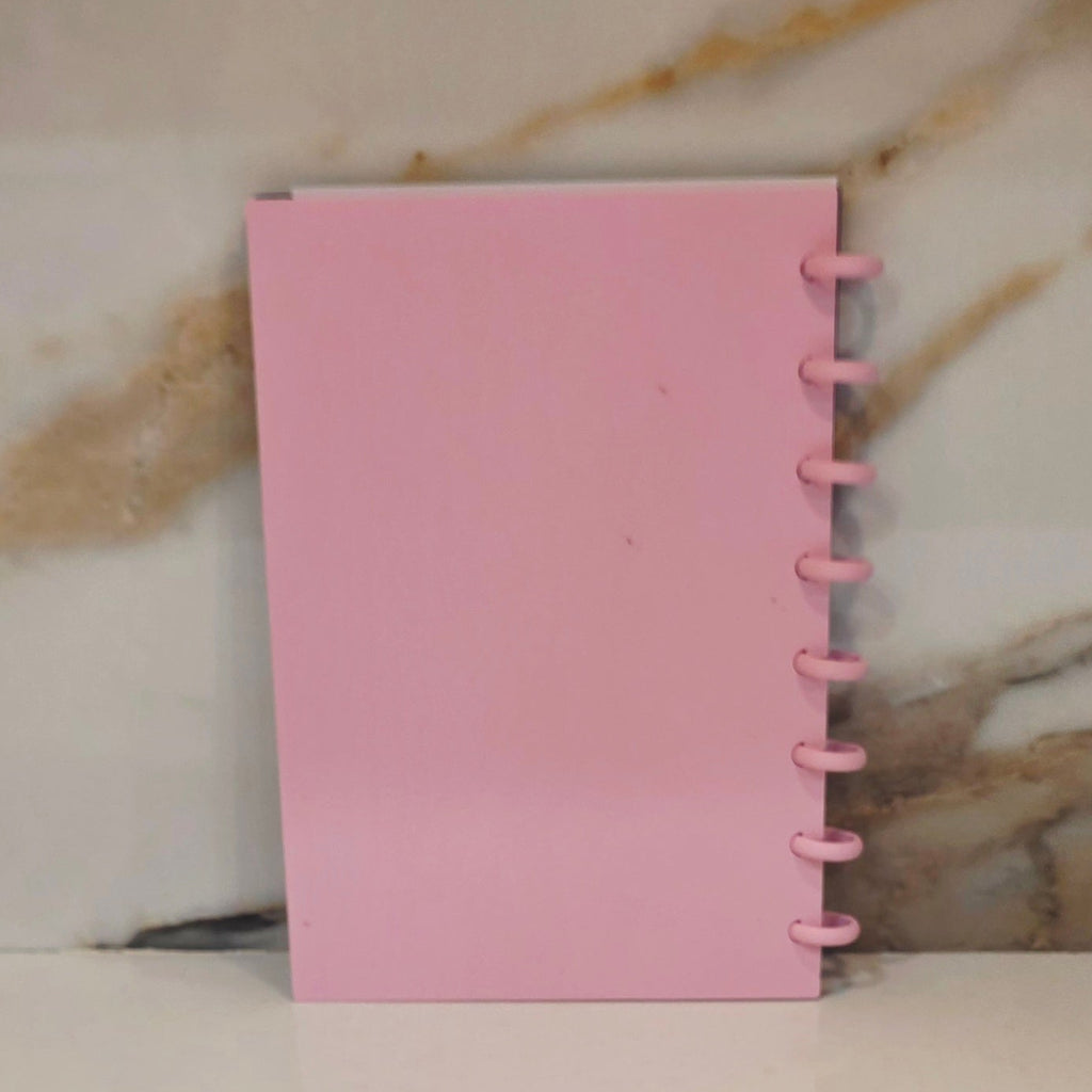 A5 Floral Notebook/Journal Cover  - Refillable - Indigo Purple & Sakura Pink