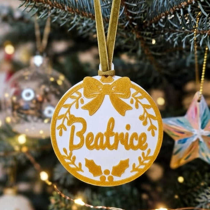 Customizable Ornament - Bow