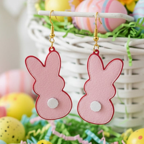 Pink Bunny Earring 1091