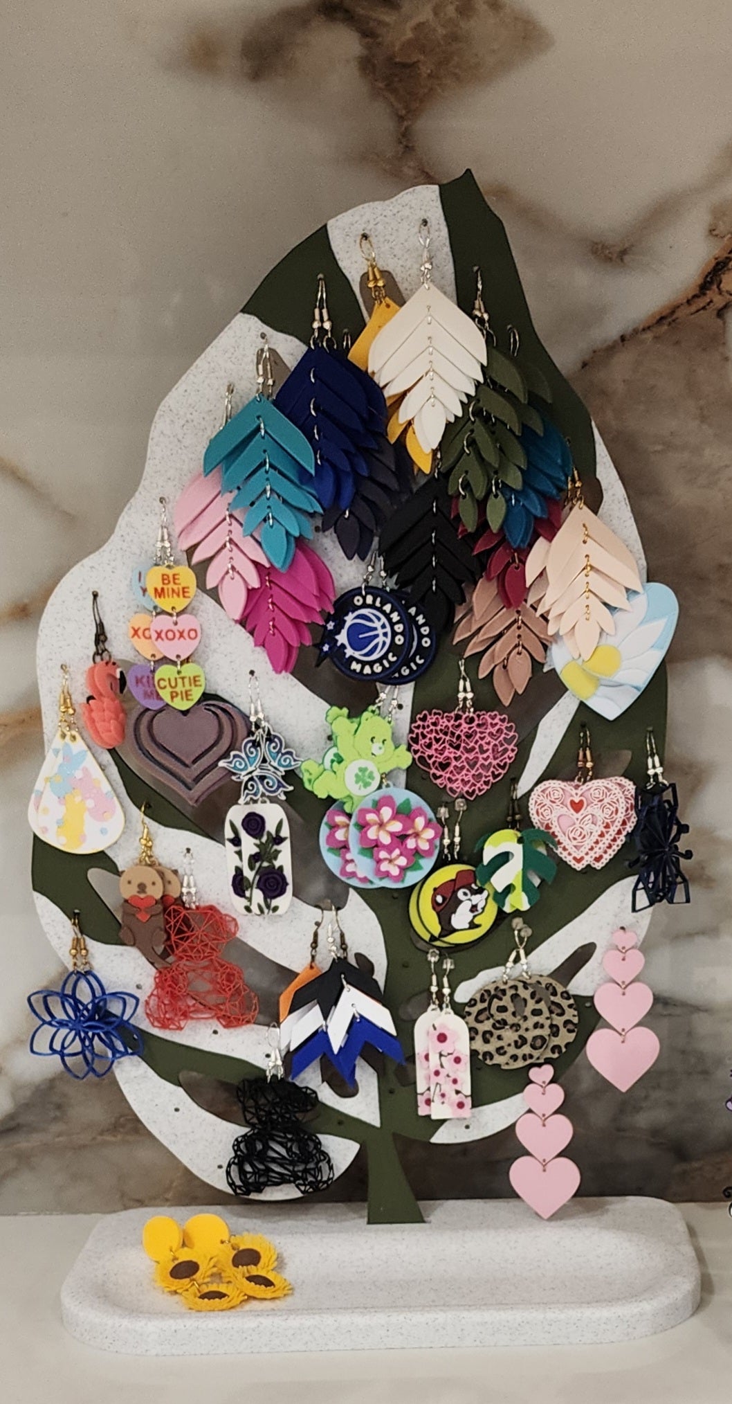 Monstera Leaf Earring Display Holder