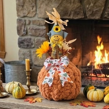 Hand Knit Chunky Pumpkin