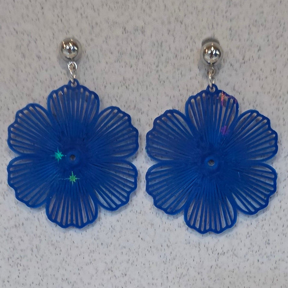 Flower w/holographic stars 1035
